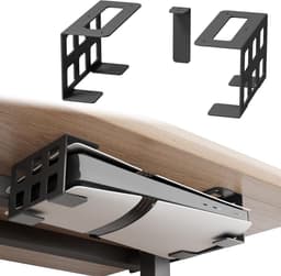 Horizontale Tafelhouder en Verticale Wandbeugel voor PS5 en Xbox Consoles - Stevige Consolehouder voor Bureau en Muur, Zwart, Geschikt voor PS5 Pro, PS5 Slim en Xbox Series S — thumbnail 1