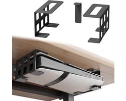Horizontale Tafelhouder en Verticale Wandbeugel voor PS5 en Xbox Consoles - Stevige Consolehouder voor Bureau en Muur, Zwart, Geschikt voor PS5 Pro, PS5 Slim en Xbox Series S
