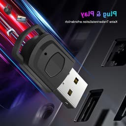 Bluetooth USB Audio Adapter voor PS5, PS4 en PC - Draadloze Dongle met Mini Microfoon, Plug & Play voor Gaming en Muziekstreaming — thumbnail 5