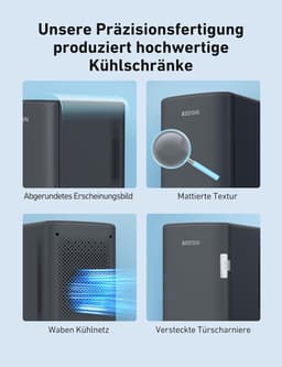 Mini Koelkast 6 Liter, Draagbare Mini Koelkast met Koelen & Verwarmen, Fluisterstil, 220V/12V, Vrijstaand, Zwart — thumbnail 5