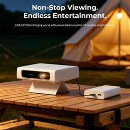 ETOE Dolphin 2 Smart Beamer met Google TV | Draagbare Laser Beamer Full HD 1080P, 800 ANSI Lumen, WiFi Bluetooth, Auto Focus & Keystone, Dolby Audio, Tot 120 Inch — thumbnail 4