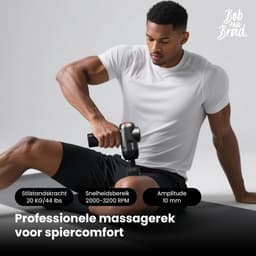 Thijox - C2 Massagepistool, Diepweefsel Percussiemassager met 5 Snelheden en 5 Massagekoppen, Handmassageapparaat voor Thuis, Gym en Kantoor, Zwart — thumbnail 5