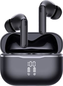 Siltcon® SoundWave Ultra - Oortjes Draadloos - Draadloze Oordopjes - Bluetooth Oordopjes – True Noise Cancelling ANC + ENC - BT 6.0 – Universeel – Tot 50 Uur Batterij - LED Display – 6 Mic - Met APP Voor Instellingen - Geschikt voor iOS en Android — thumbnail 1