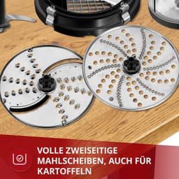 Keukenmachine - Keukenrobot mixer - Eten bereiden - 800W Krachtige Motor - 2 Liter Kom - Zwart — thumbnail 4