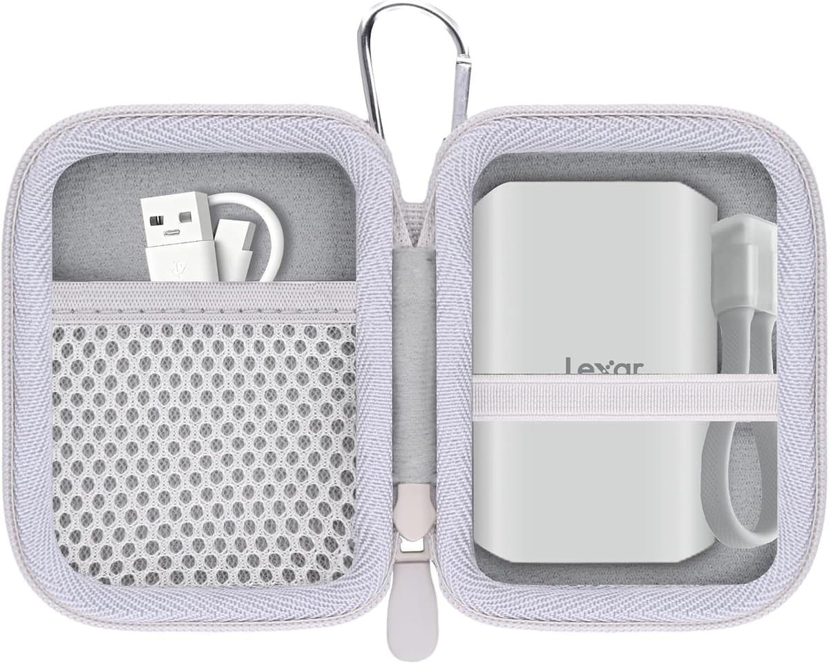 Draagbare opbergcase voor externe SSD's, geschikt voor 1TB/2TB/4TB opslag, ideaal voor Lexar ES5, ES4 en SL500 modellen — afbeelding 1