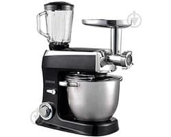 Keukenmachine - Keukenrobot Mixer - Bakken En Koken - 6 Snelheden + LED - 6.5 L Kom - Zwart