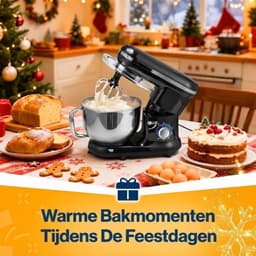 SP® Deegmachine - Kneedmachine - Mixer met Kneedhaak - Zwart - 39cm x 22cm x 48cm — thumbnail 5