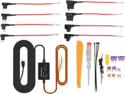 Kit Dash Cam Mini USB Zekering voor Dashcam, 12V-28V Naar 5V met Laagspanningsbeveiliging, 11Ft Oplader Netsnoer (TYPE C) — thumbnail 1