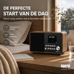 Imperial DABMAN i110 - Internetradio - WiFi - Mediaspeler - Bluetooth - Hout — thumbnail 5
