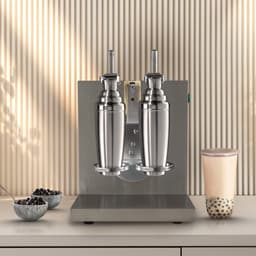 KuKoo Dual-Design Boba Bubble Tea Shaker - Automatische Thee Shaker - Dubbele Cup Efficiëntie - Zilver - 350ml tot 750ml - 120W Motor - 400 r/min Rotation — thumbnail 2