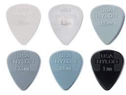 Dunlop PVP44 Nylon Standard Pick Plectrum Variety 12-Pack - Plectra, 0.38mm tot 1.0mm, mix van 12 stuks — thumbnail 4