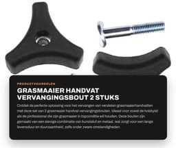 Grasmaaier Handvat Vervangingsset - 2x Moeren/Bouten - 8mm Draad - Lichtgewicht/Stevig - Duurzaam/Antiroest - Moeren En Bouten — thumbnail 1