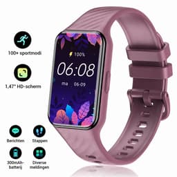 Blackview Watch - bloeddrukhorloges - R10 - siliconen polshorloge - Bluetooth sport smartwatch - voor Android en iOS. - Dames en heren - Paars — thumbnail 2