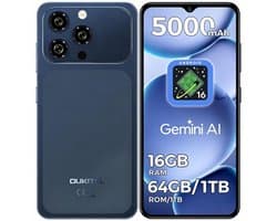 OUKITEL C17 Smartphone 4G-Android16-16 RAM-64 ROM/1TB-6.52 inch HD-5000mAh-13MP camera