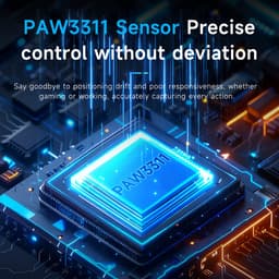 Ajazz AJ139 V2 MC – Draadloze Gaming Muis – PAW3311 – 12.000 DPI – Tri-Mode – 1000Hz – RGB Oplaadstation – Inclusief Opberghoes - Wit — thumbnail 5