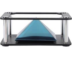 Hologramm,Hologram Projector,Hologram Driehoek,Hologram Piramide,Proyector Holograma 3D 3D Holografische Display Stands Projector 3.5-6Inch Mobiele Smartphone Hologram (Cilindrisch)