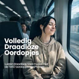 Phreeze TWS7 - Draadloze Oordopjes - Bluetooth 5.3 - ENC Microfoon - 30 Uur Speeltijd - Touchbediening - Geweldige Geluidskwaliteit - Wit — thumbnail 5