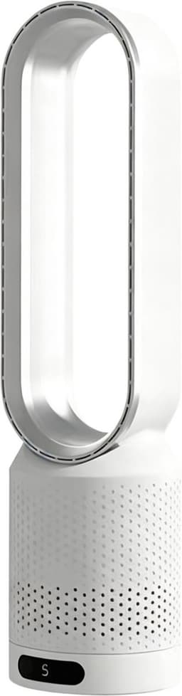 Kraftverdia Ventilator Staand - Bladloze Ventilator 58 cm - Luchtcirculator met Afstandsbediening, 8 Snelheden, 90° Oscillatie, Timer en Luchtzuivering – Veilig en Comfortabel voor Woonkamer, Slaapkamer en Kantoor - Zilver — thumbnail 1