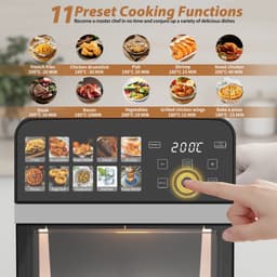 M-Goods - Airfryer XXL 10L - Heteluchtfriteuse - Digitale Air Fryer - 11 Kookprogramma’s - 1800W - Zonder Olie — thumbnail 4