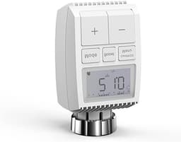 Slimme Radiator Thermostaat - Verwarming Controller - Energie Besparen - LCD Scherm - 6.5x6.5x18cm - Wit — thumbnail 1