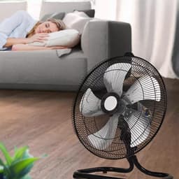 Hoge Snelheid Vloerventilator - Industriële Ventilator Commerciële Ventilator - Lucht Circuleren - Verstelbare Windrichting - 30 cm - Metaal — thumbnail 3