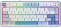 AULA F75 - Draadloze Gaming Toetsenbord - Mechanisch - Gasket - Hot Swap - QWERTY Toetsenborden - Tri mode - 80 Keys - Gletsjer Blauw — thumbnail 2