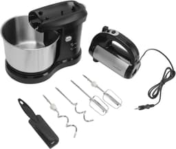 Keukenmixer Elektrisch - Voedselmixer Thuiskoks - Recepten Maken - 5 Snelheden Krachtig - 25 Liter Kom - Zilver — thumbnail 5