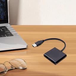 USB naar HD adapter - Displaykabel converter - Scherm uitbreiden - Plug en Play - 1080p resolutie - Zwart — thumbnail 4