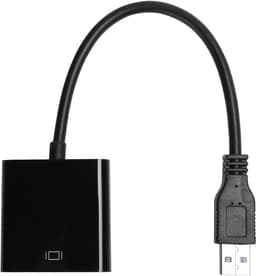 USB naar VGA Adapter - Externe Display Extender - Werkruimte Uitbreiden - Plug en Play - 5 Gbps Snelheid - Zwart — thumbnail 2
