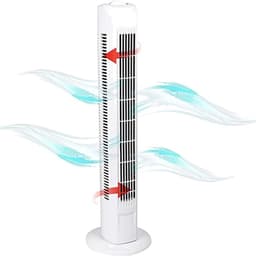 SNJY® Ventilator Toren - Torenventilator - Kolomventilator - Ventilator Staand - 78cm Hoog - 3 Snelheden - 3 Oscillatiemodi - 45W - Wit — thumbnail 4