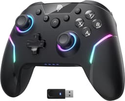 EasySMX X20 Draadloze Controller voor Nintendo Switch, & PC - Hall Effect Joysticks - Programmeerbare Rugknoppen - Zwart — thumbnail 1