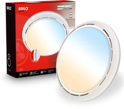 BRILONER Dison - Plafondventilator met lamp - LED plafondlamp met ventilator - dimbaar - CCT - ventilator lamp met afstandsbediening - 6 snelheden - Ø44cm - wit — thumbnail 1
