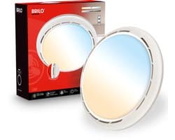 BRILONER Dison - Plafondventilator met lamp - LED plafondlamp met ventilator - dimbaar - CCT - ventilator lamp met afstandsbediening - 6 snelheden - Ø44cm - wit — afbeelding 1