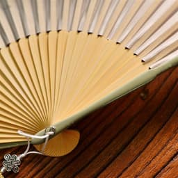 Gebogen ventilator - Handgemaakte waaier - Zelf verkoelen - Multifunctioneel ontwerp - 15 inch geopend - Multicolor — thumbnail 2