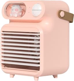 Draagbare Luchtkoeler - Mini Airco - Persoonlijke Koeling - 4-in-1 Functie - 4000mAh Batterij - Roze — thumbnail 1