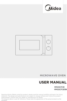 Midea - Magnetron - 20L - Zwart - magnetron Zwart Solo-magnetron Aanrecht 20 l 700 W — thumbnail 2