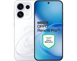 OPPO Reno16 Pro 5G 12+512GB Wit - Extra Garantie
