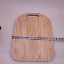 Keukenmachine glijmat - Apparaat slider - Gemakkelijk verplaatsen - Werkblad bescherming - 41 cm diameter - Houtkleur — thumbnail 4
