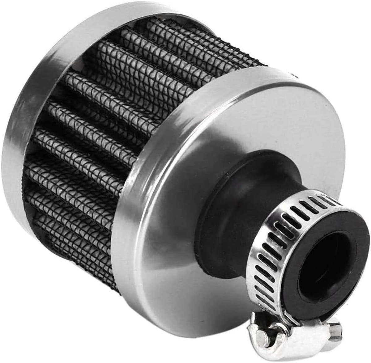 25mm/1in Universele Mini Luchtinlaat Filter Vent Carterontluchting Auto Accessoire(zilver) — afbeelding 1