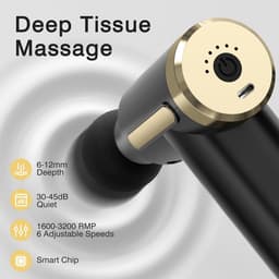 Mini Massage Gun - Spier Massager Percussie - Spierherstel Bevorderen - Drukgevoelige Start - 11 x 4 x 9 cm — thumbnail 3
