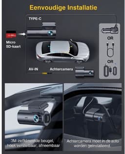 NIVA® Dashcam - Autocamera voor Auto - Compacte Autocamera - Zwart - 3cm x 5cm x 10cm — thumbnail 4