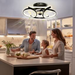Plafondventilator met Verlichting – Dimbaar – App & Afstandsbediening – 6 Snelheden – Ø50 cm — thumbnail 5