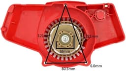 Grasmaaier Starter - Repeteerstarter Onderdeel - Motor Starten - Nylon Materiaal - One Size - Zwart — thumbnail 3