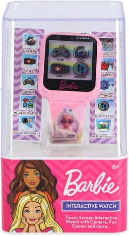 Accutime Kinderhorloge Barbie - Smartwatch Kind - Kinderhorloge met Spelletjes - Smartwatch Kinderen - Selfie Camera - Roze — thumbnail 4
