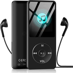 Bluetooth-mp3-speler met 128 GB TF-kaart, draadloze muziekspeler met lange batterijduur, USB-bestandsoverdracht, ondersteuning voor uitbreidbaar geheugen, compatibel met hoofdtelefoons, autoradio's en luidsprekers — thumbnail 1