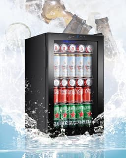 Drankenkoelkast met Touchscreen - 68 Liter - 3-18°C Koelzone - LED Verlichting - Vrijstaand - Zwart — thumbnail 5