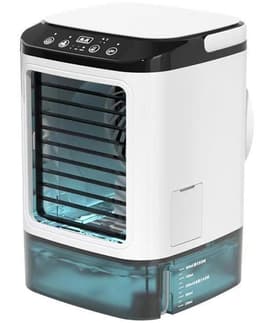 Aircooler - Luchtkoeler - Airconditioning - met IJsbox - met 900ml Water Tank - Koelelementen - Airco - 3 Snelheden - Wit — thumbnail 1