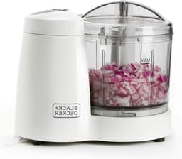 Elektrische Hakker - Keukenmachine Mini - Snel Ingrediënten Snijden - Met Pulse Functie - 350 ml Kom - Wit — thumbnail 1