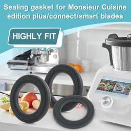 Sealing rings set voor keukenmachine - 3 stuks - vervangbare afdichtingen - voorkomt lekkages - ShopVlot — thumbnail 5