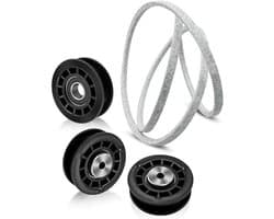 Maaier Poelie Riem Set - Maaieronderdelen Gazonmaaier - Gazon Onderhouden - Brede Compatibiliteit - 56 cm - Zwart